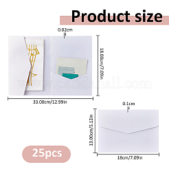 Carte d'invitation en papier&nbsp;AJEW-WH0086-79B