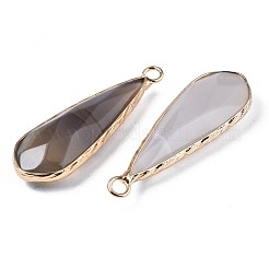 Природные серые агаты подвески&nbsp;G-S359-319B