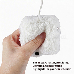 Colgantes de tela de peluche con forma de dados&nbsp;HJEW-SP0001-84A