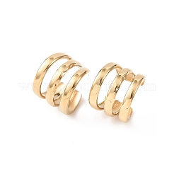 Серьги-каффы тройной формы из нержавеющей стали 304&nbsp;EJEW-K268-82G