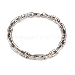 Браслеты из овальной цепи из нержавеющей стали 304 для мужчин и женщин&nbsp;BJEW-G766-06