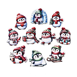 10 шт. подвесных украшений из дерева с односторонней УФ-печатью&nbsp;WOOD-N020-20