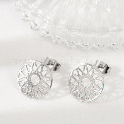 Серьги-гвоздики из нержавеющей стали 304 для женщин EJEW-Z089-11P