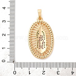 Religionsthema Messing Mikropflaster Zirkonia Anhänger&nbsp;ZIRC-I032-71G-1