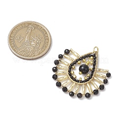 Подвески-слезинки из стеклянных бусин в стиле бохо PALLOY-MZ00557