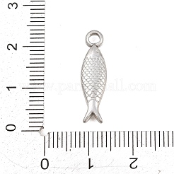 304ステンレスペンダント  イワシのチャーム  ステンレス鋼色  22.5x6x3mm  穴：2.5mm&nbsp;STAS-K322-09P