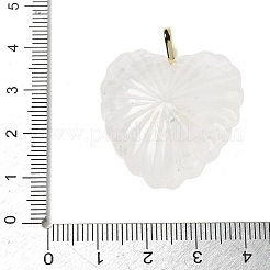 Pendenti intagliati in cristallo di quarzo naturale&nbsp;G-C276-01G-15