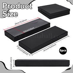 Коробки для хранения бумажно-картонных галстуков&nbsp;LS-CON-WH0107-64A