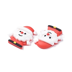 Кабошоны из непрозрачной смолы с рождественской тематикой RESI-F042-01D