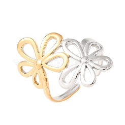 Anillos abiertos de acero inoxidable 304 para mujer&nbsp;SA-CBABC9E-05F-GP