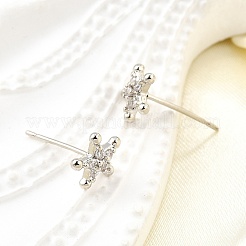 Серьги-гвоздики из циркония EJEW-M103-06P