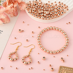 250 шт. 5 стиля латунные распорные бусины для стоек&nbsp;KK-PA0001-02RG