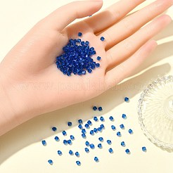 プレシオサ®クリスタルビーズ  チェコクリスタル  双円錐形(451 69 302 ロンデル)  60310 カプリブルー  4mm  穴：0.8mm&nbsp;X-PRC-BA4-60310