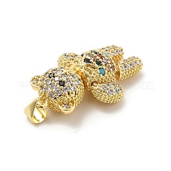 Латунные микро проложить кубического циркония подвески KK-C009-01G-02