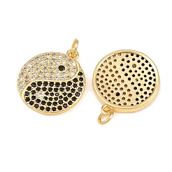 Ciondoli in ottone con pavé di zirconi chiari&nbsp;KK-L275-05G