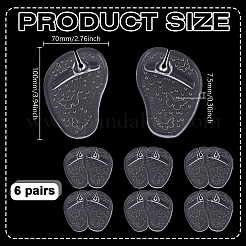 6 Paar Gel-Vorfußpolster für Flip-Flops&nbsp;FIND-GA0008-31A