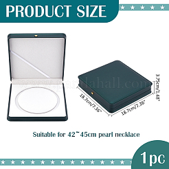 Подарочная коробка для хранения ожерелий из искусственной кожи AJEW-WH0502-52