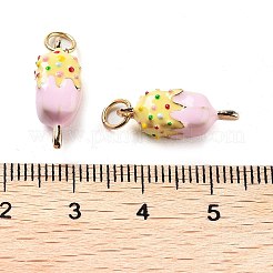 Настоящие позолоченные кулоны из латуни с эмалью 18k KK-M280-02B-G