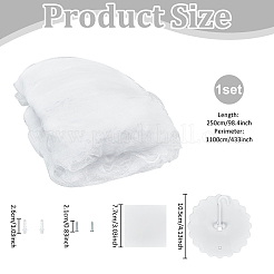 Moustiquaire de lit en gaze de polyester&nbsp;AJEW-WH0481-206B