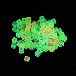 Светящиеся прозрачные акриловые бусины MACR-L011-02A