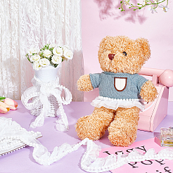 Шифоновая складчатая лента&nbsp;OCOR-WH0070-205B