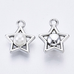 Абс пластмассовые жемчужные подвески OACR-R248-002P