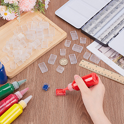 100 шт. 2 стиля прозрачные пластиковые пустые кюветы для акварельных красок KY-PH0002-24