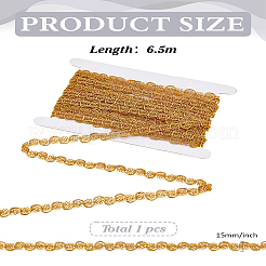 6.5м филигранной кружевной отделки из полиэстера&nbsp;OCOR-LP0001-11B