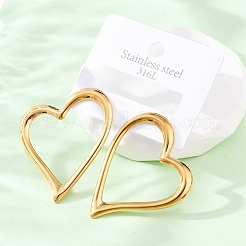 Серьги-гвоздики из нержавеющей стали 304 EJEW-Z098-03G