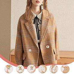 6 шт. фарфоровые пуговицы BUTT-OC0001-59A