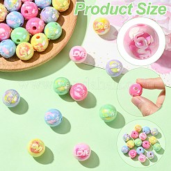 50 шт. Покрытие акриловыми бусинами&nbsp;OACR-CJ0002-18