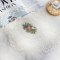 2 tovaglietta vintage in pizzo di poliestere ricamata&nbsp;AJEW-CN0005-09B-02