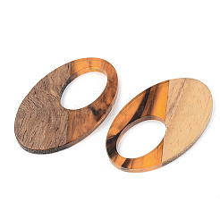 Pendentifs en bois de résine et de noyer&nbsp;RESI-S389-005A-A01