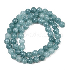 Naturali tinti giada bianca fili di perline&nbsp;GG-CBAEB22-B01-6mm-04