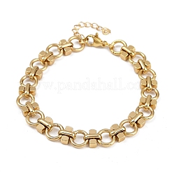 Браслеты из звеньевой цепи из нержавеющей стали 304 BJEW-H207-01A-G