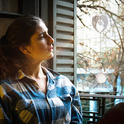 Подвесные украшения в виде крыльев ангела из сплава AJEW-WH20080-05A