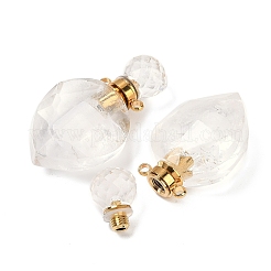 Подвески в форме капли из натурального кварцевого кристалла G-A225-02G-03