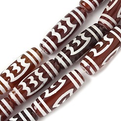 Нити бусин дзи в форме риса в тибетском стиле G-A269-A25-01