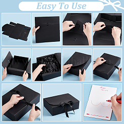 15 шт. прямоугольные бумажные подарочные коробки для хранения&nbsp;AJEW-PH0007-32