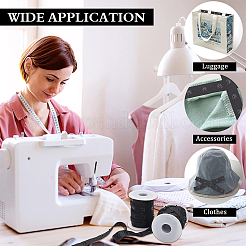 Пластиковая застежка-кнопка отделка лентами полиэстеровые ленты DIY-WH0632-31A