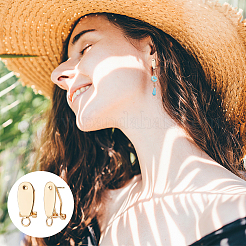 14 шт. латунные серьги-гвоздики&nbsp;KK-UN0002-61