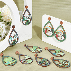 Bausatz zum Selbermachen von St. Patrick's Day-Ohrringen&nbsp;DIY-AR0003-50