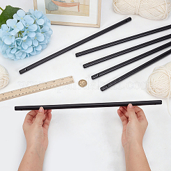 Bâtons ronds en bois artisanaux à faire soi-même avec double trou&nbsp;DIY-WH0622-524B