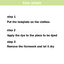 2 шт. 2 шаблона акриловой ткани тай-дай DIY-CP0008-78D