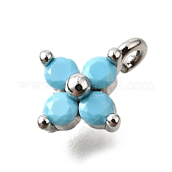 Латунные микро проложить кубического циркония подвески&nbsp;KK-D356-07B-P