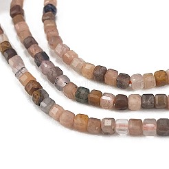 Нити из натуральных бусин из нескольких лунных камней G-H003-A02-01