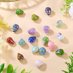 20шт фарфоровые бусины ручной работы&nbsp;PORC-TA0001-24