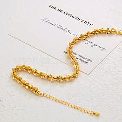 Винтажные 3D-браслеты на ногу из латунной цепочки с цветочным узором для женщин QW1103