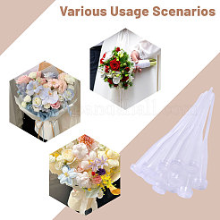 50 шт. пластиковая цветочная трубка&nbsp;AJEW-GL0002-97B