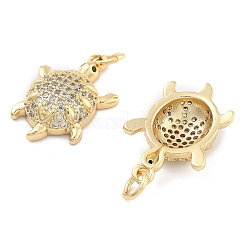 Подвески из латуни с прозрачным фианитом KK-U009-12J-G